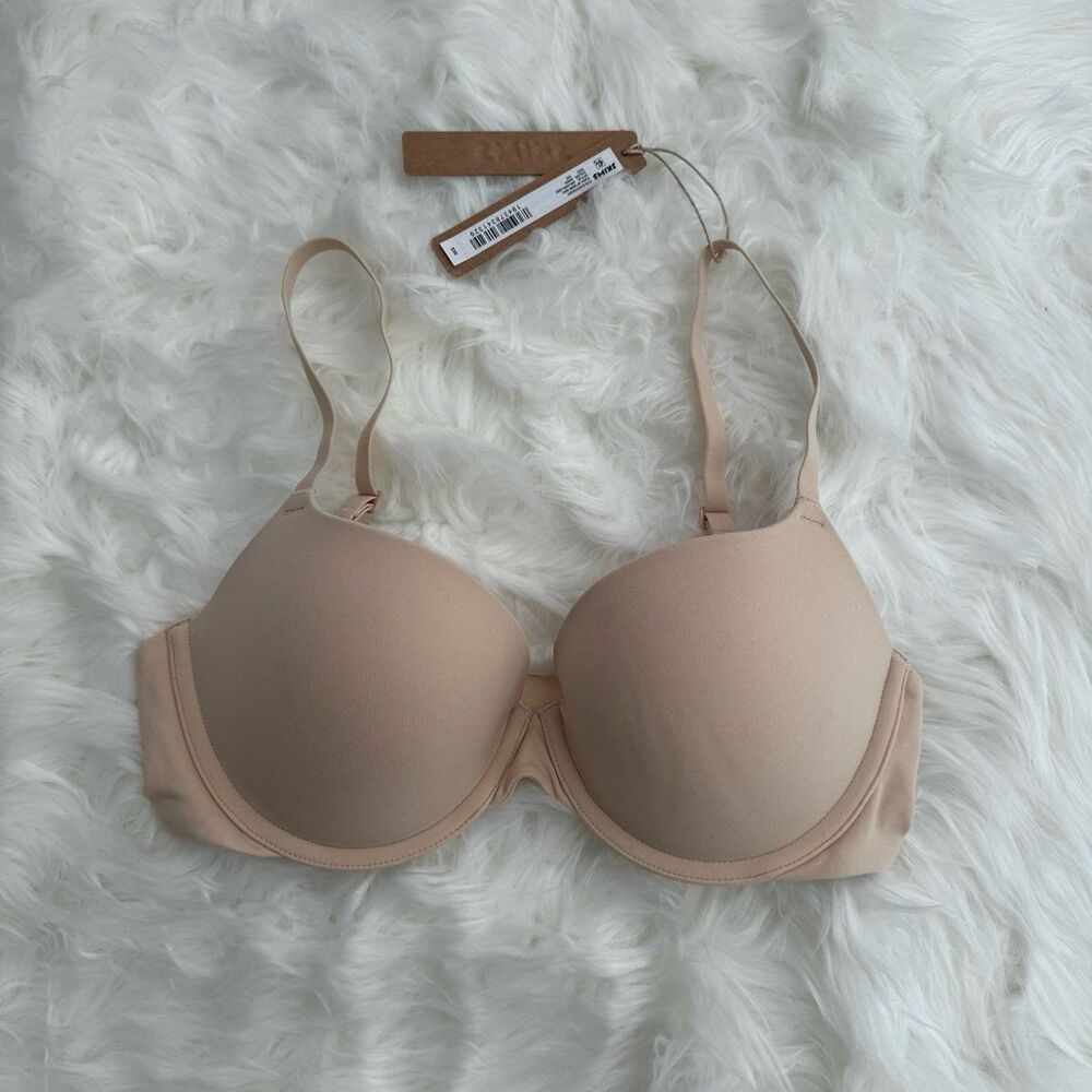 Skims Fits Everybody Push Up Demi Bra Sand Size 32C